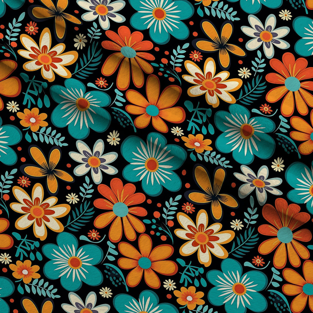 Mod Daisy Daze Pattern 8 Minky Fabric