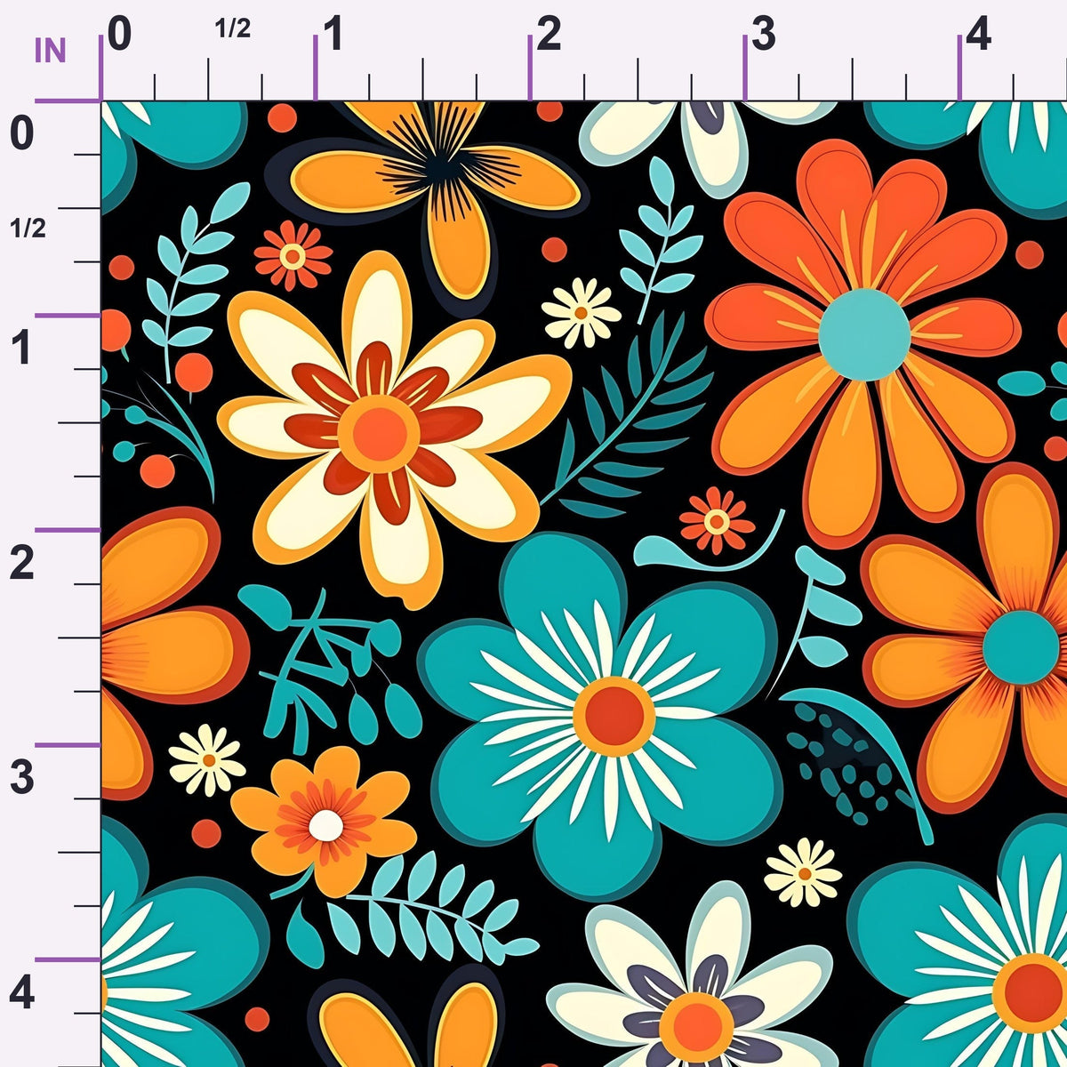 Mod Daisy Daze Pattern 8 Minky Fabric