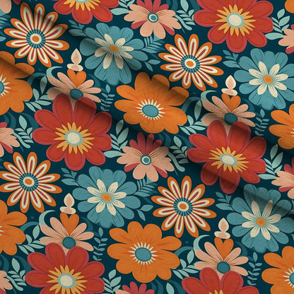 Mod Daisy Daze Pattern 9 Minky Fabric