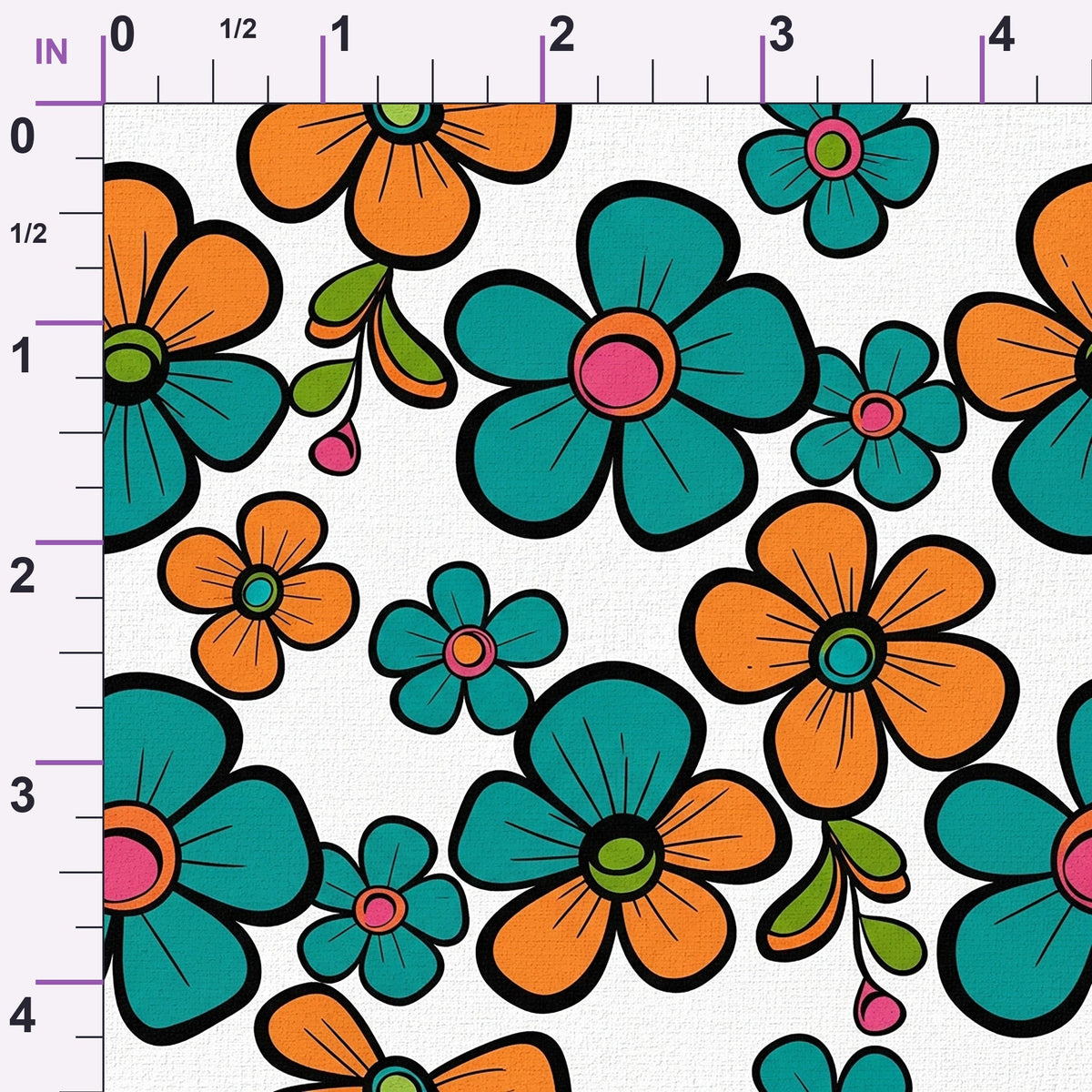 Mod Petal Pop Pattern 13 Minky Fabric