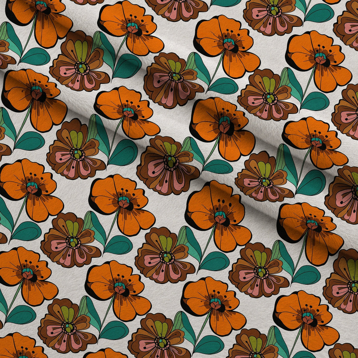 Mod Petal Pop Pattern 15 Minky Fabric