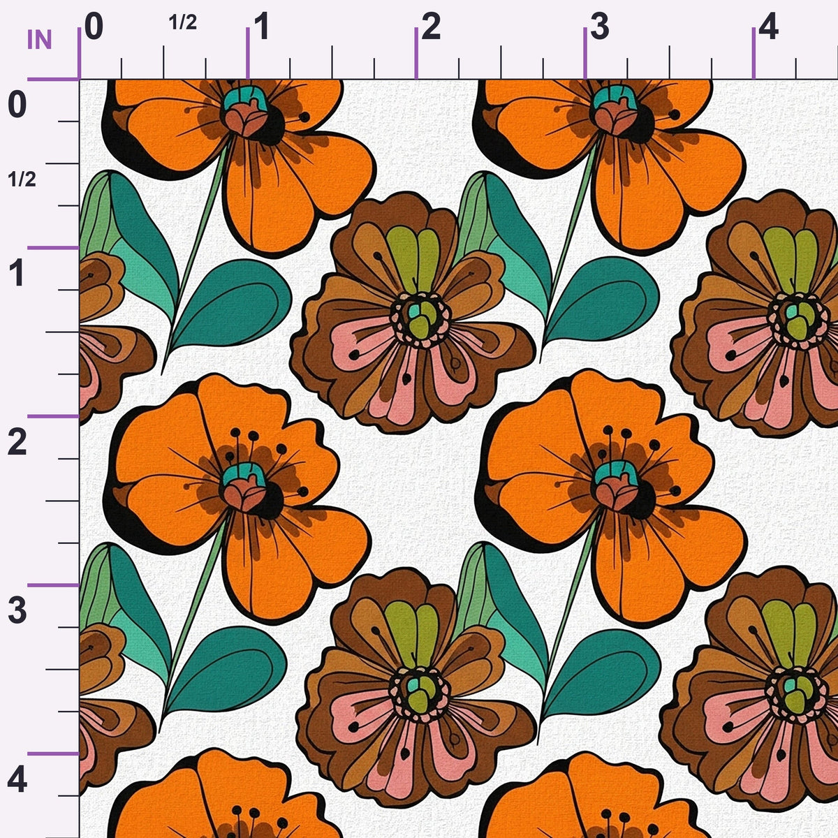 Mod Petal Pop Pattern 15 Minky Fabric