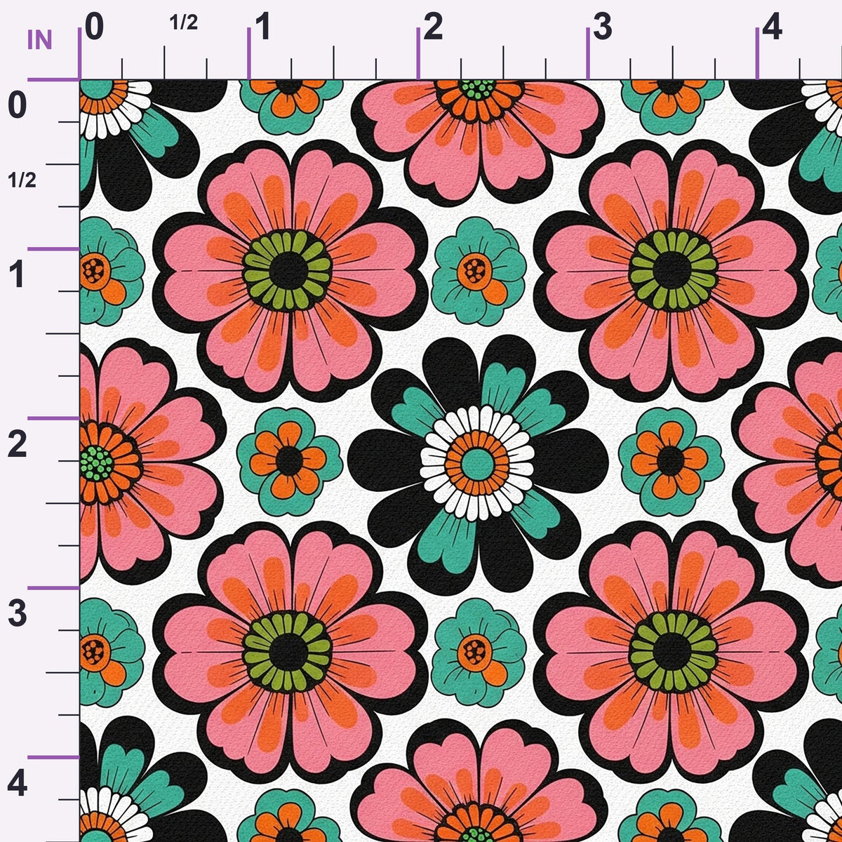 Mod Petal Pop Pattern 20 Minky Fabric