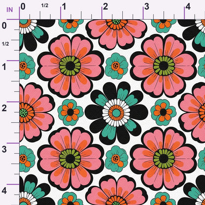 Mod Petal Pop Pattern 20 Minky Fabric