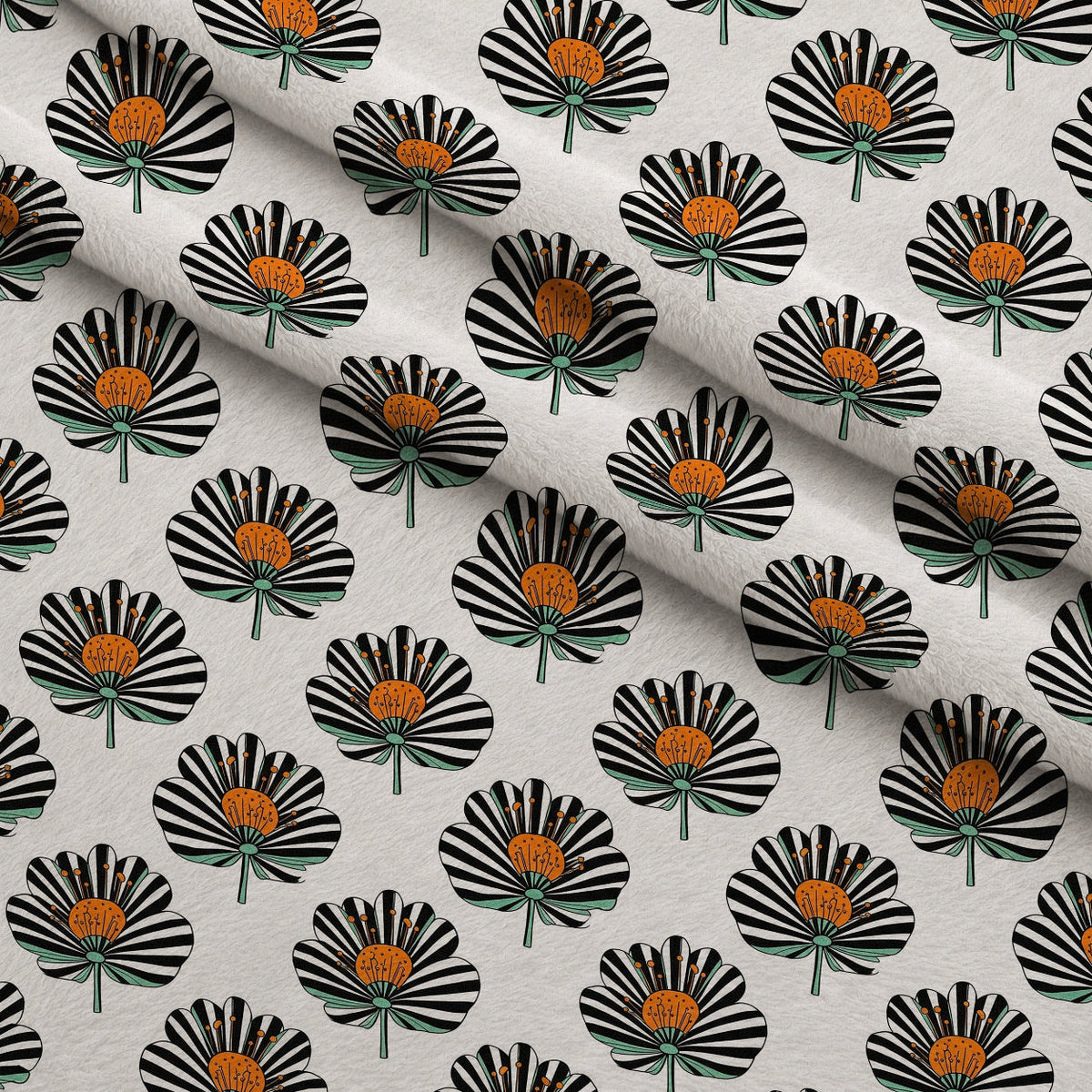 Mod Petal Pop Pattern 24 Minky Fabric