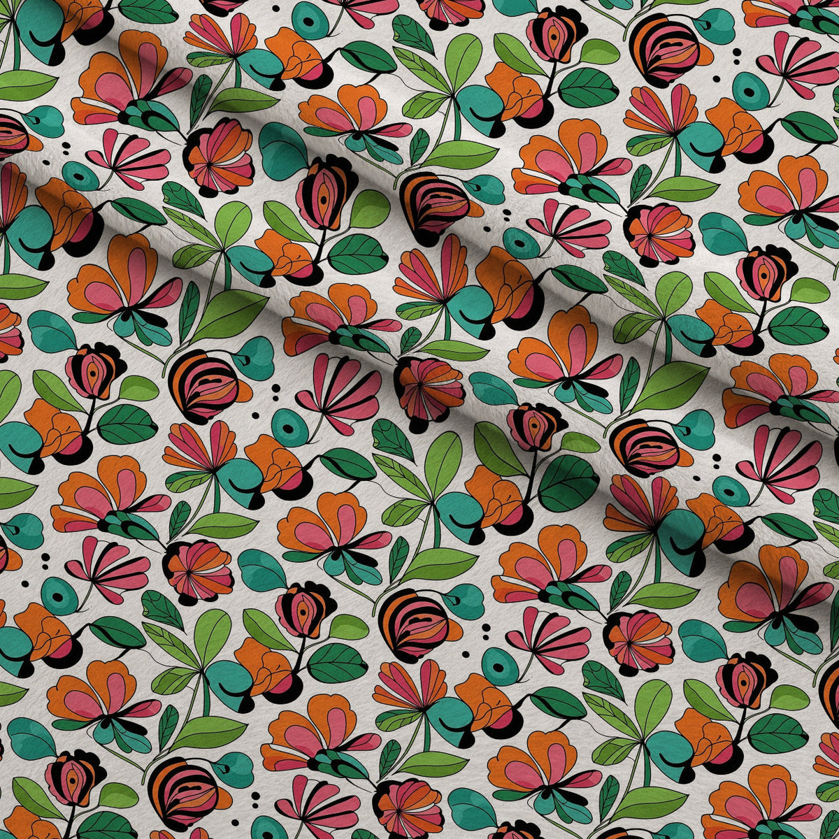 Mod Petal Pop Pattern 27 Minky Fabric