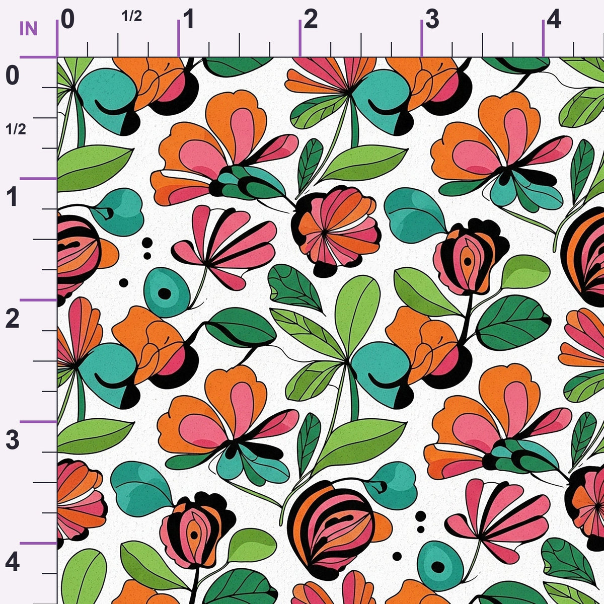 Mod Petal Pop Pattern 27 Minky Fabric