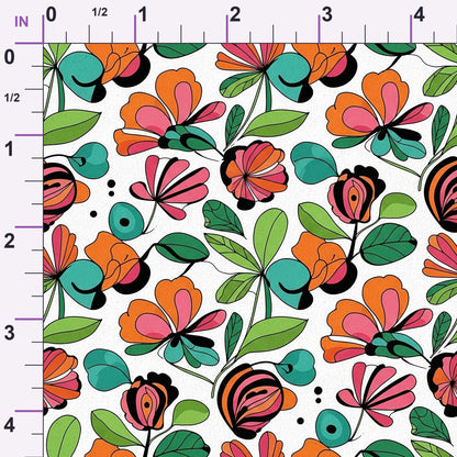 Mod Petal Pop Pattern 27 Minky Fabric