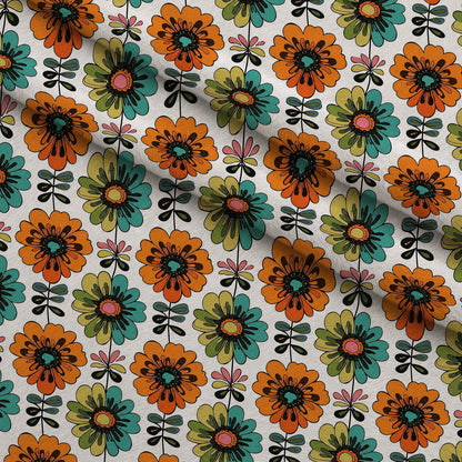 Mod Petal Pop Pattern 6 Minky Fabric