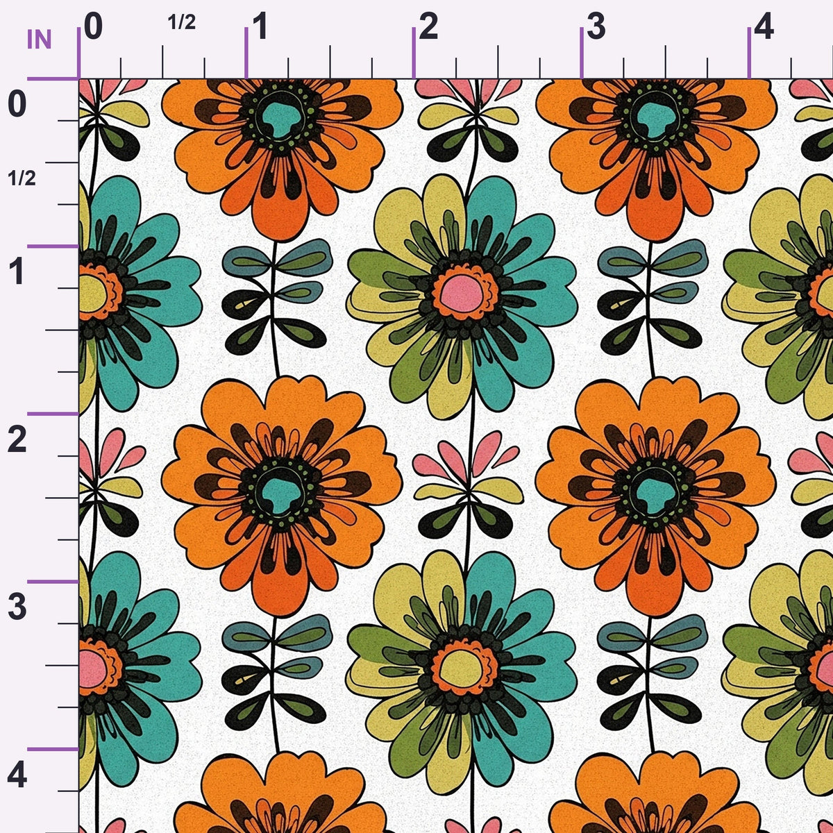 Mod Petal Pop Pattern 6 Minky Fabric