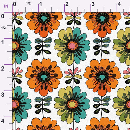 Mod Petal Pop Pattern 6 Minky Fabric