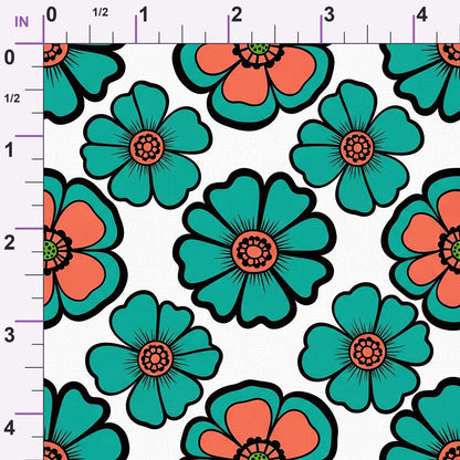 Mod Petal Pop Pattern 7 Minky Fabric