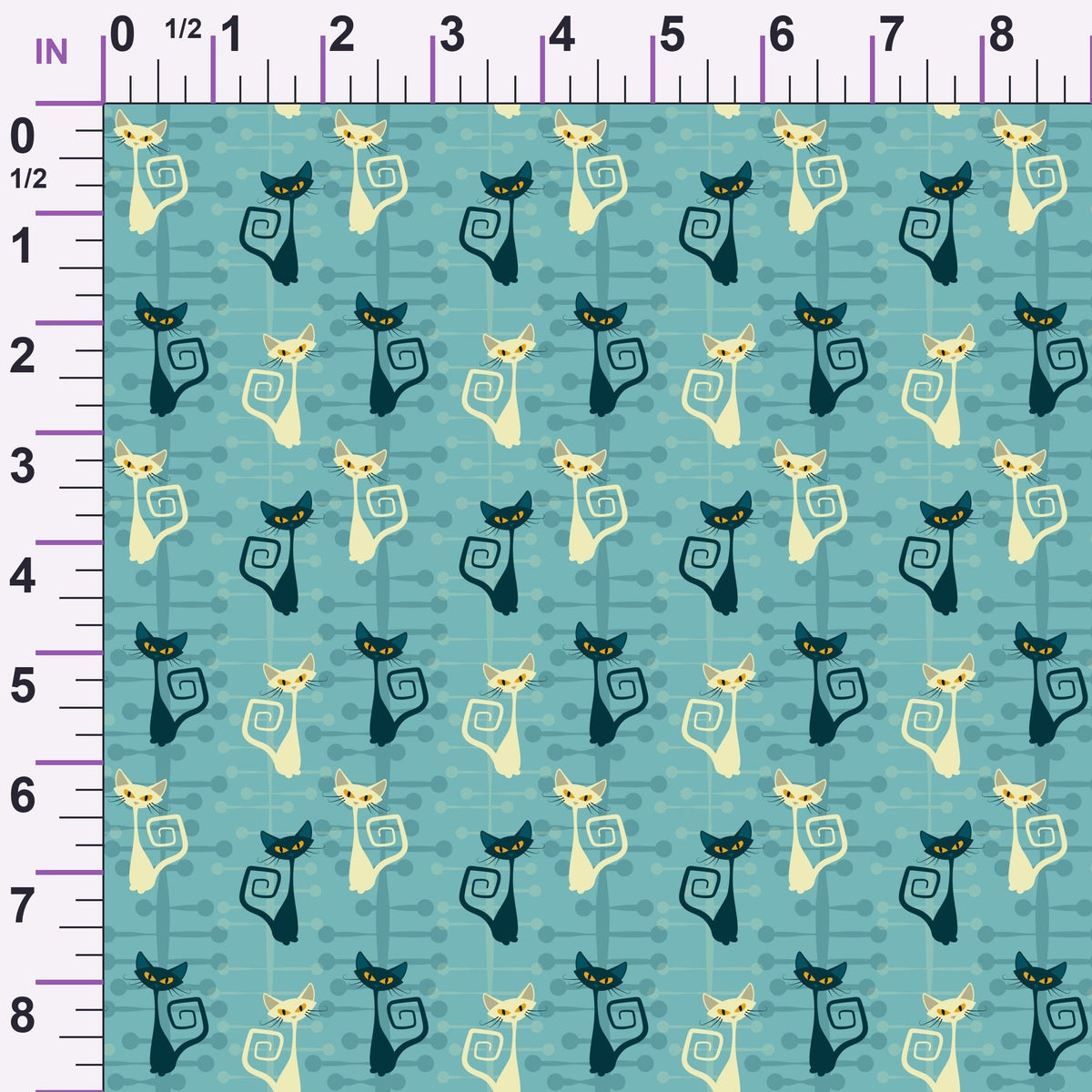 Mod Whiskers Pattern 4 Minky Fabric