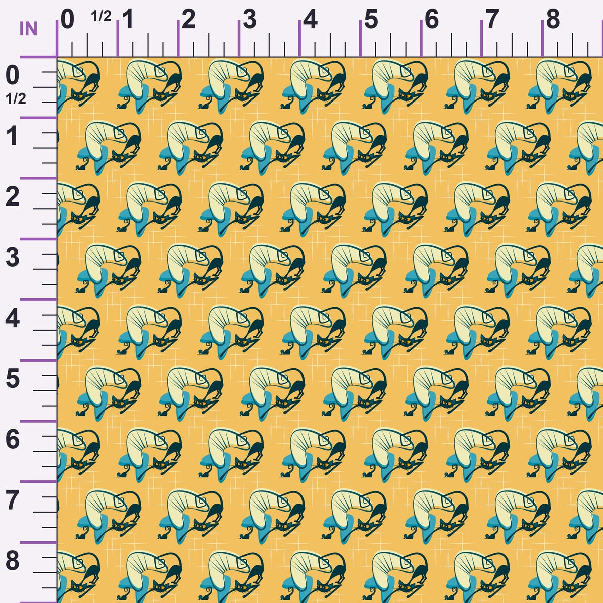 Mod Whiskers Pattern 7 Minky Fabric
