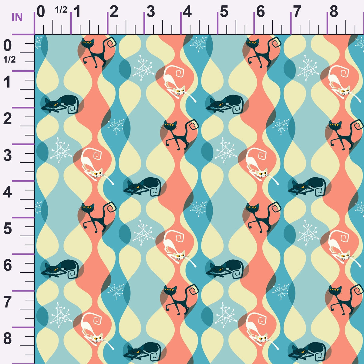 Mod Whiskers Pattern 8 Minky Fabric