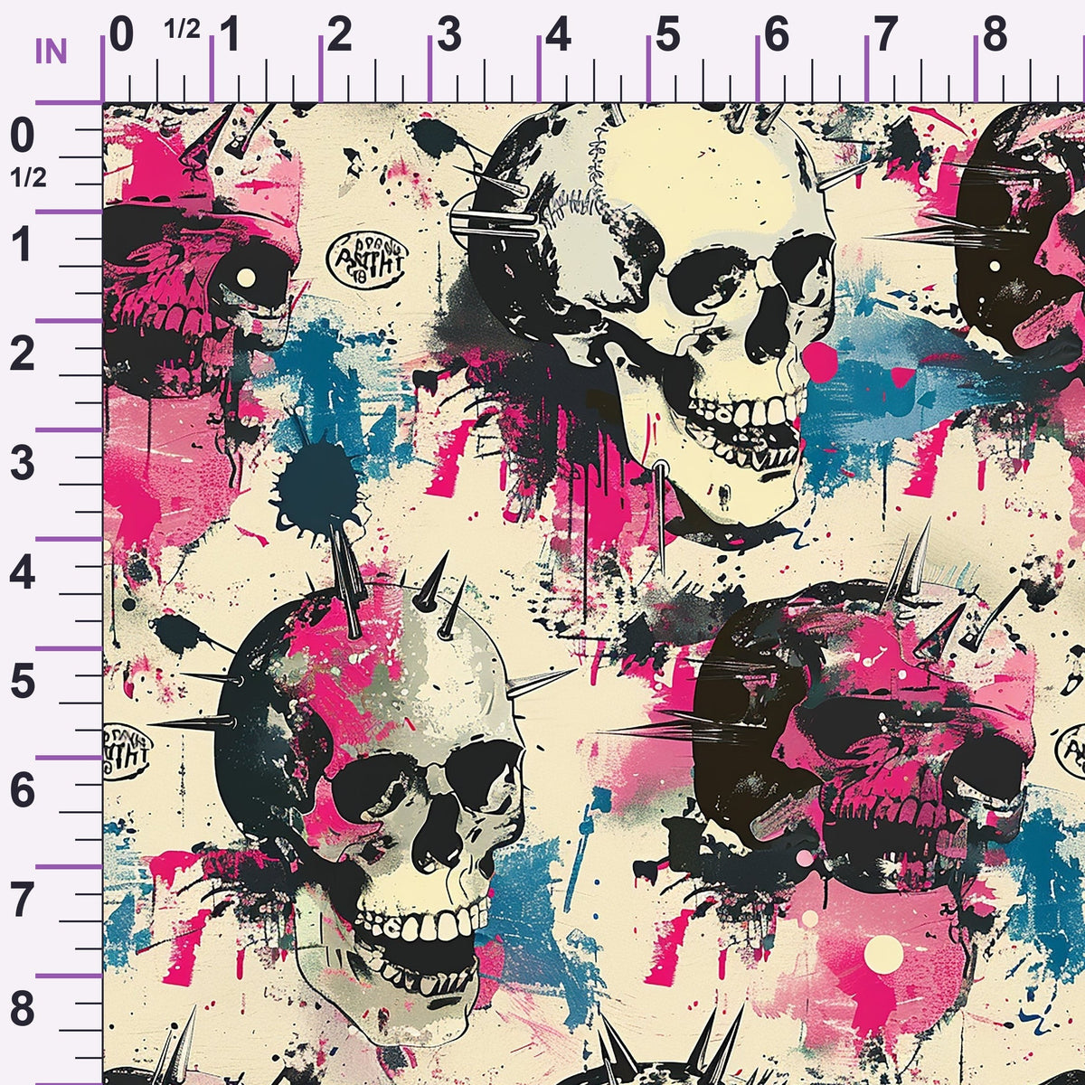 Mohawk Mayhem Pattern 2 Minky Fabric