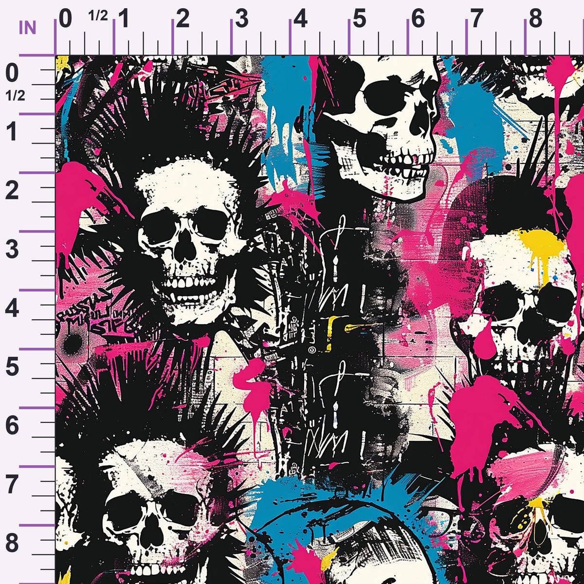 Mohawk Mayhem Pattern 3 Minky Fabric