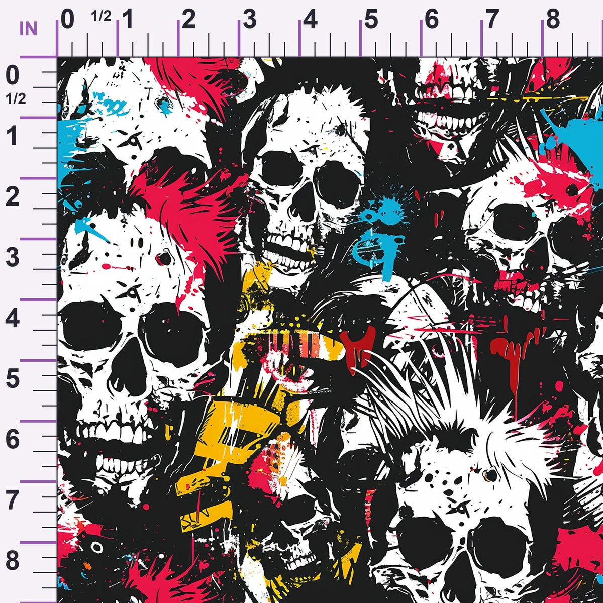 Mohawk Mayhem Pattern 4 Minky Fabric