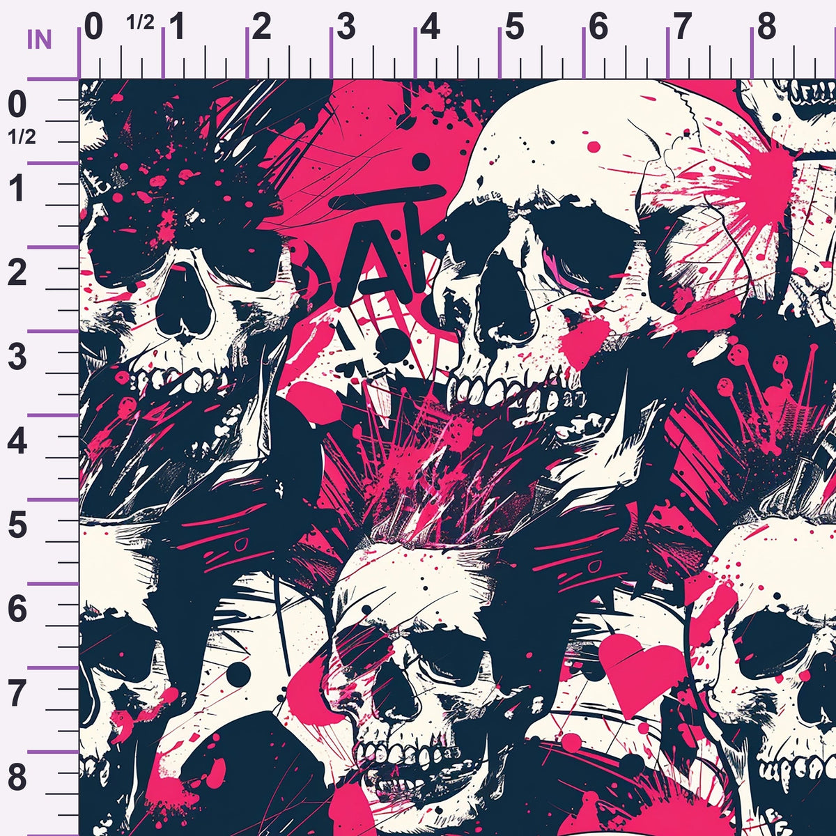 Mohawk Mayhem Pattern 5 Minky Fabric