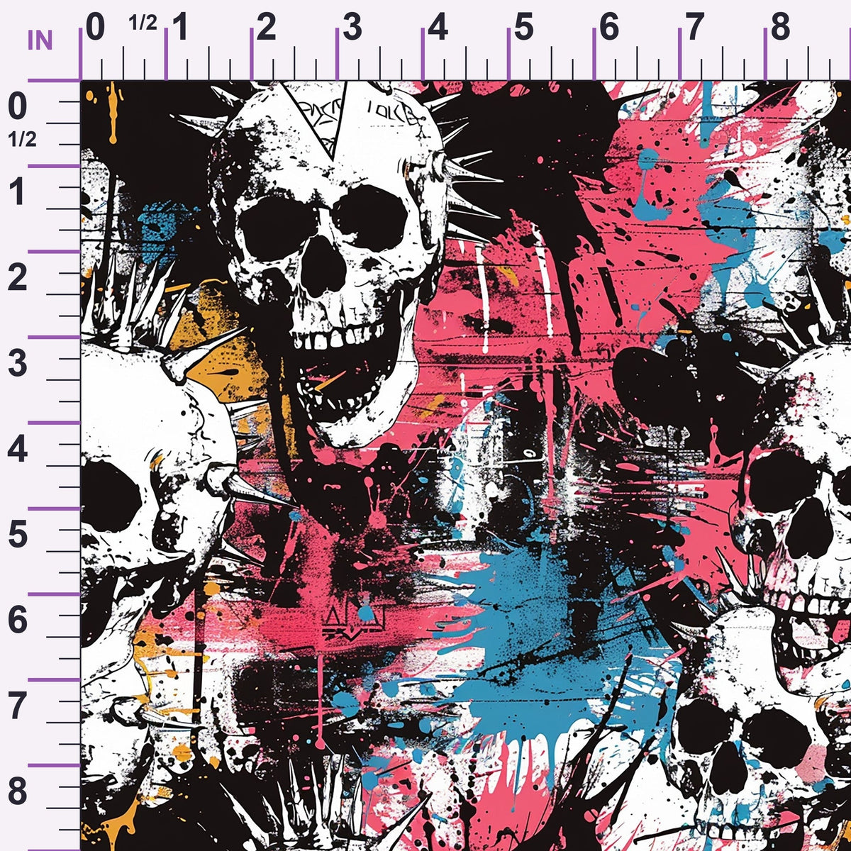 Mohawk Mayhem Pattern 7 Minky Fabric
