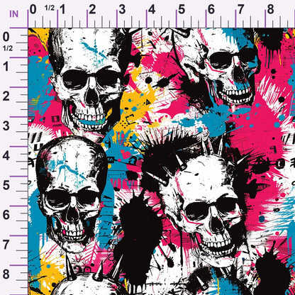 Mohawk Mayhem Pattern 8 Minky Fabric