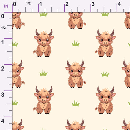 Moo Meadow Pattern 1 Minky Fabric