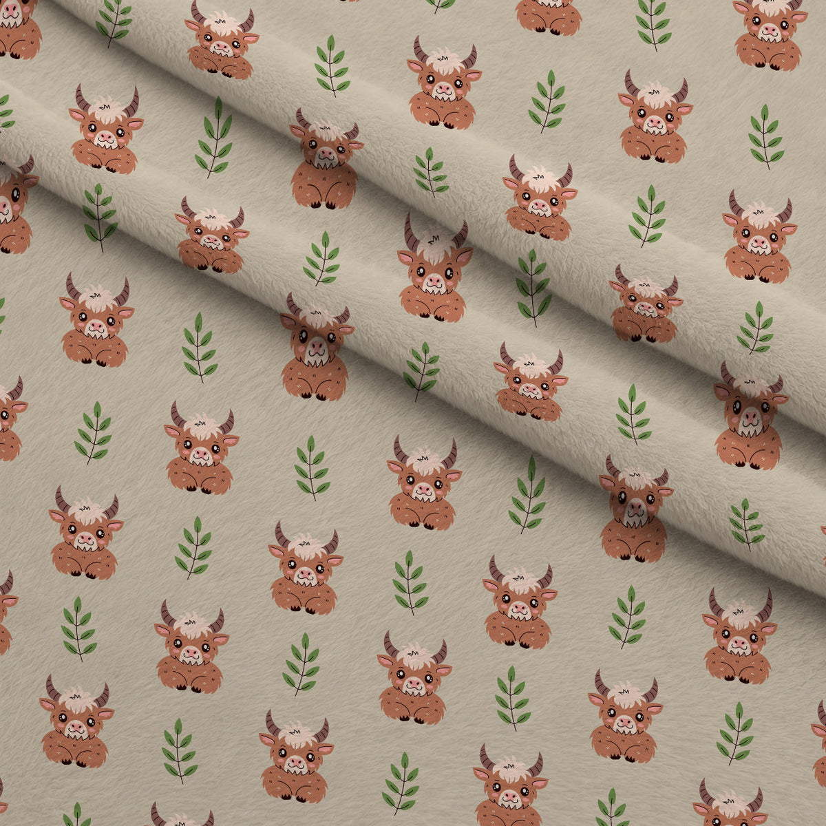 Moo Meadow Pattern 3 Minky Fabric