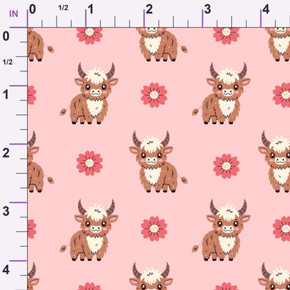 Moo Meadow Pattern 5 Minky Fabric