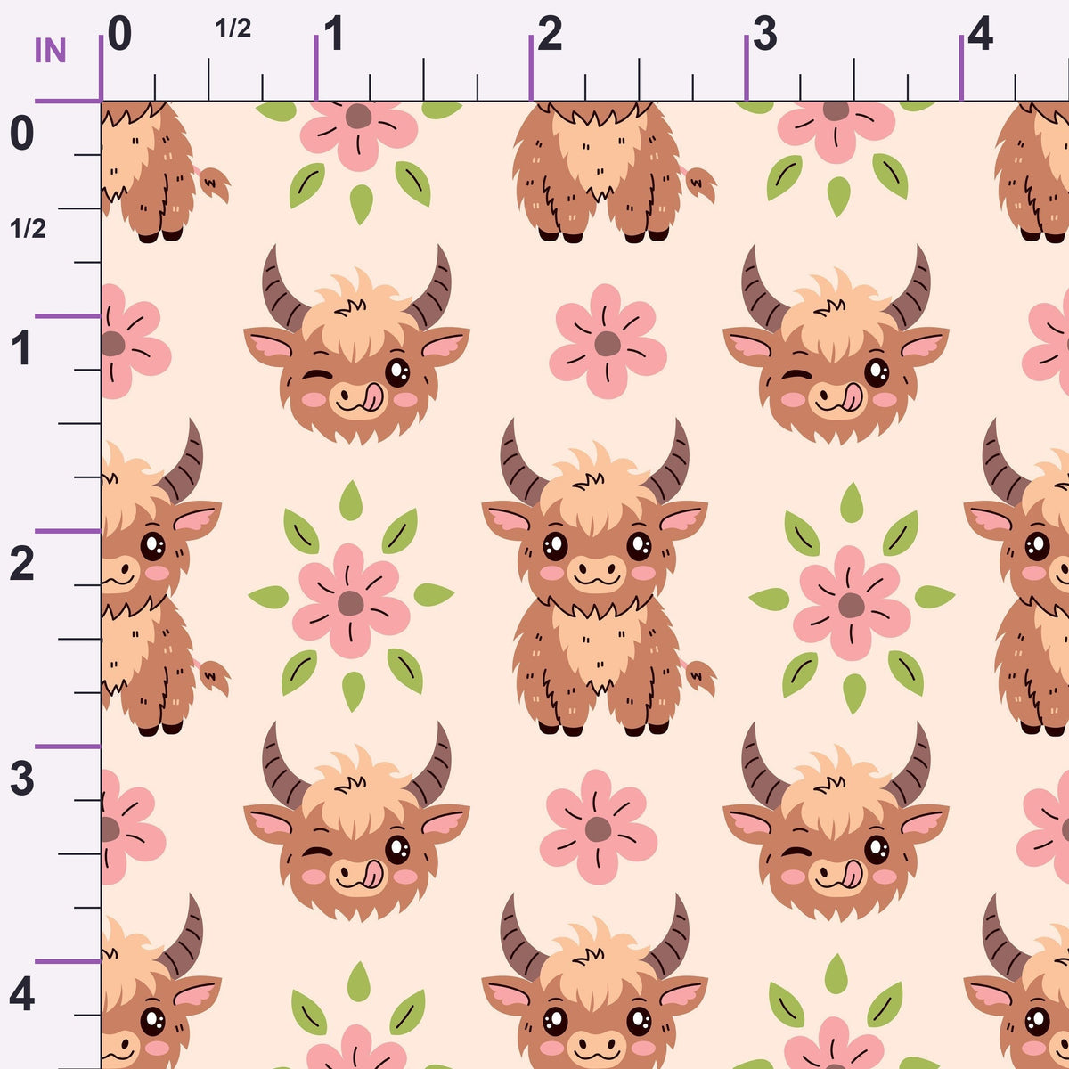 Moo Meadow Pattern 6 Minky Fabric