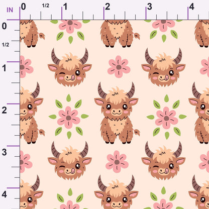 Moo Meadow Pattern 6 Minky Fabric