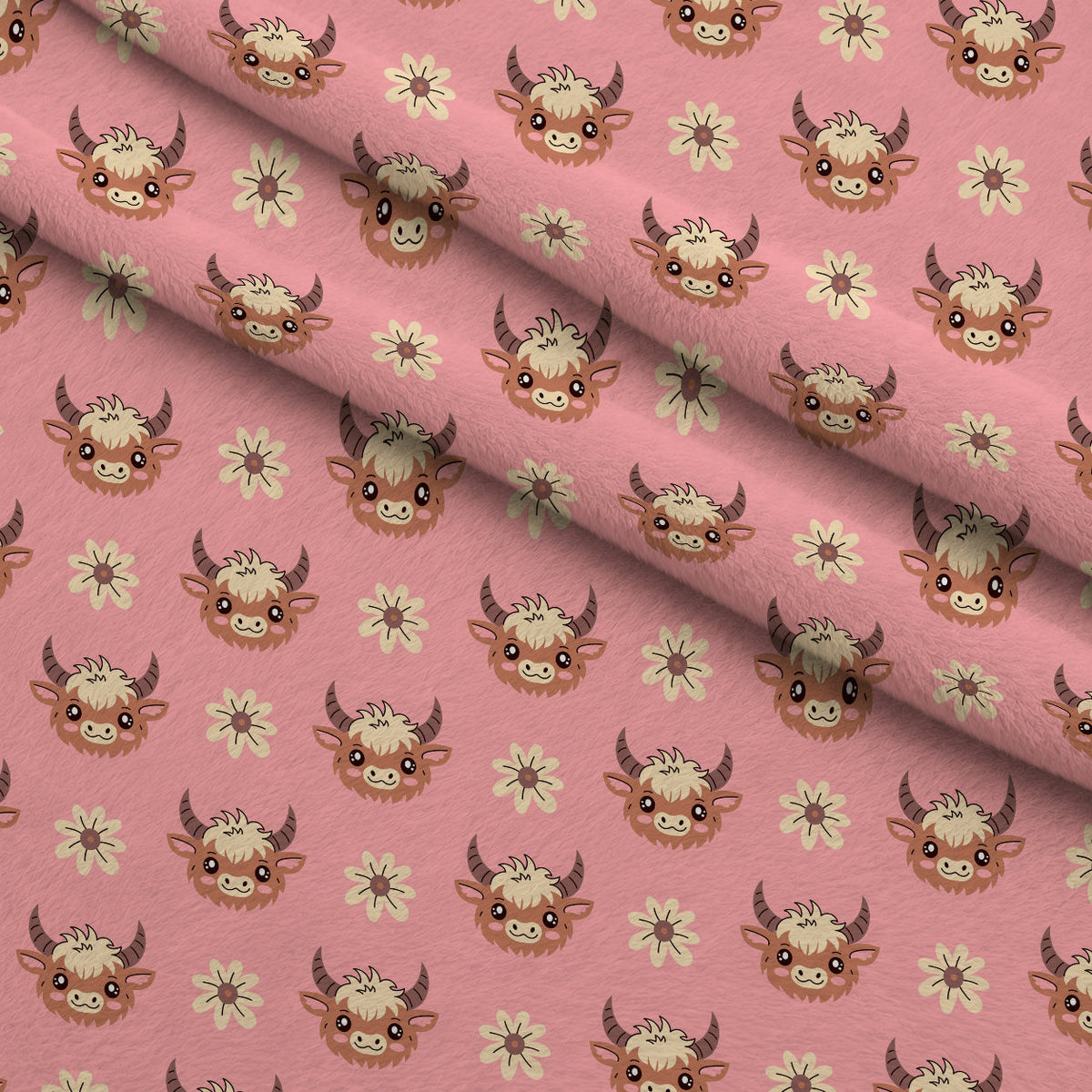 Moo Meadow Pattern 7 Minky Fabric