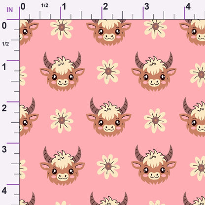 Moo Meadow Pattern 7 Minky Fabric