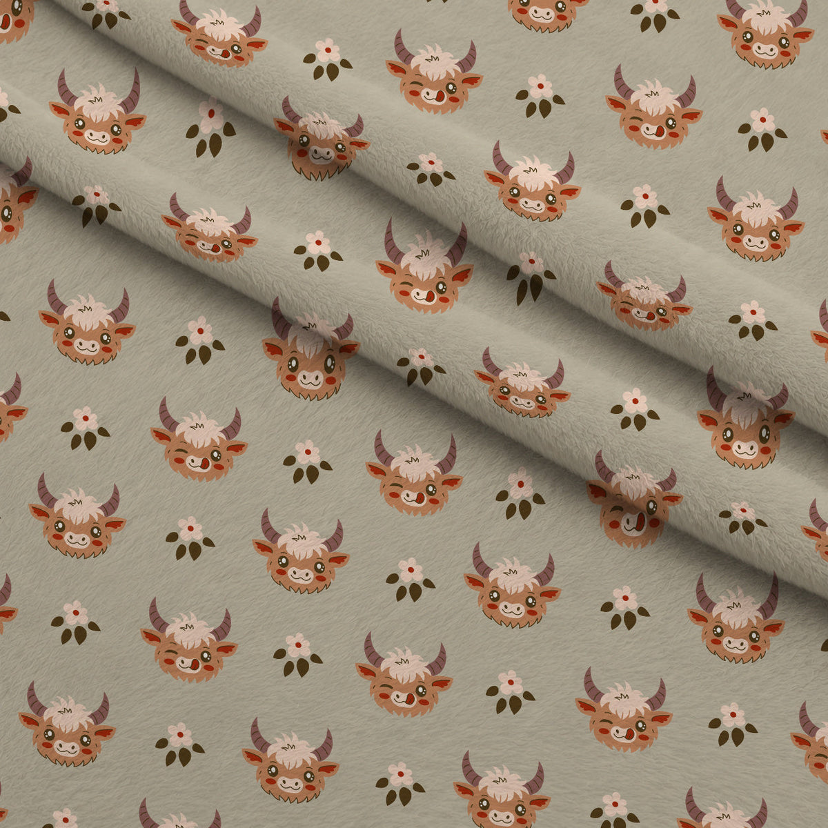 Moo Meadow Pattern 9 Minky Fabric