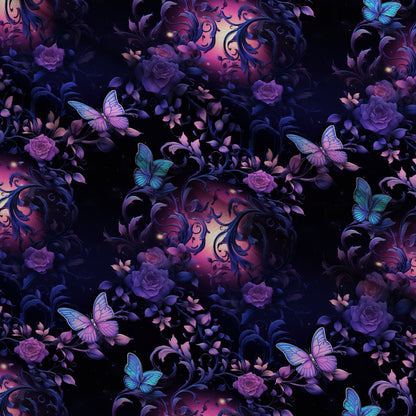 Moonlit Blooms Pattern 10 Minky Fabric