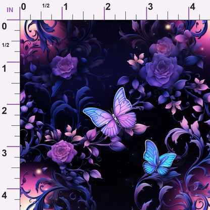Moonlit Blooms Pattern 10 Minky Fabric