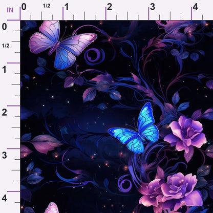 Moonlit Blooms Pattern 12 Minky Fabric