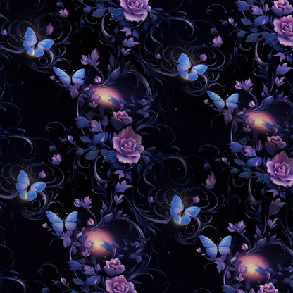 Moonlit Blooms Pattern 5 Minky Fabric