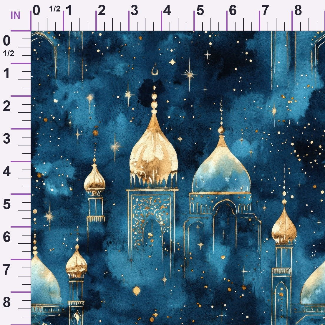 Moonlit Cathedral Pattern 14 Minky Fabric