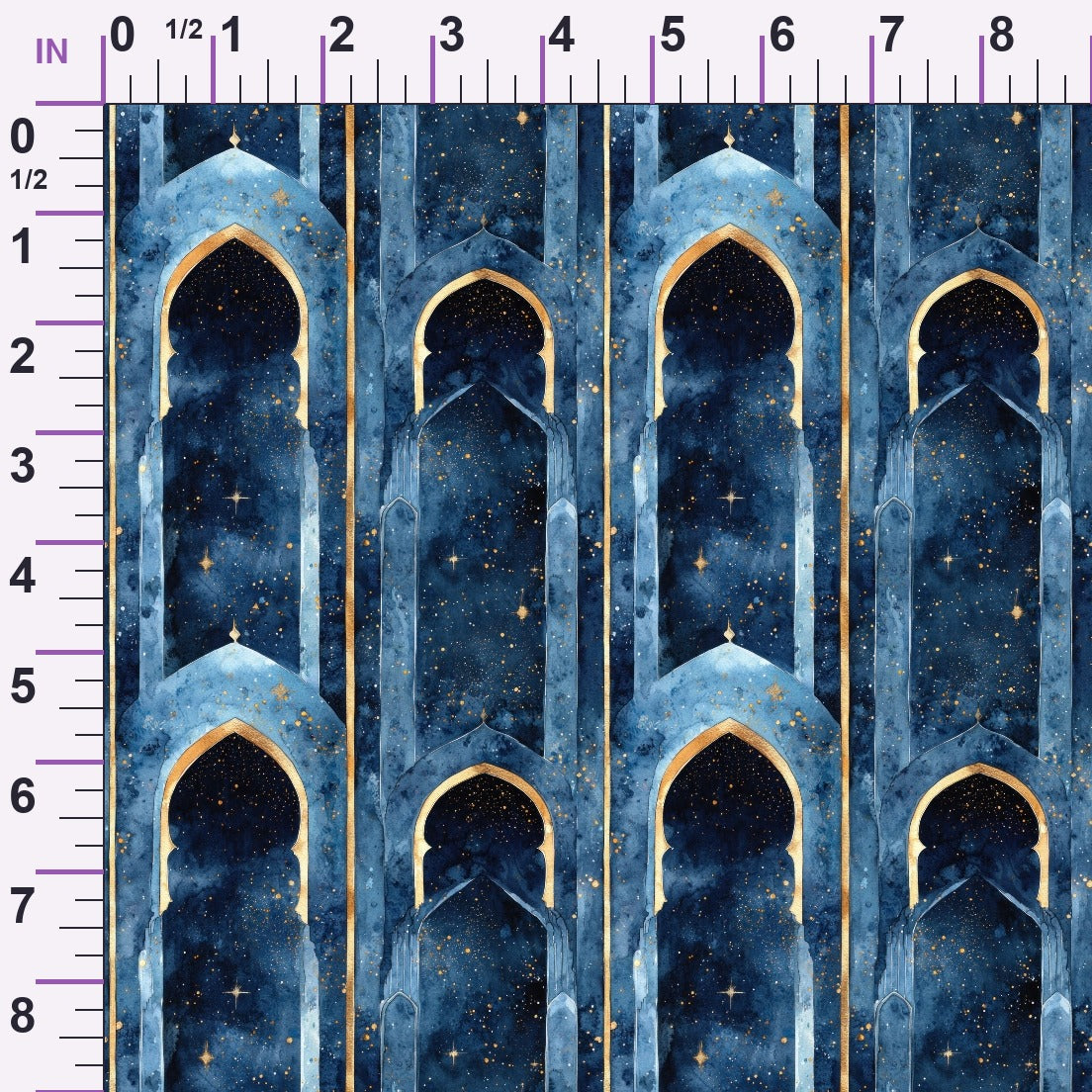 Moonlit Cathedral Pattern 15 Minky Fabric