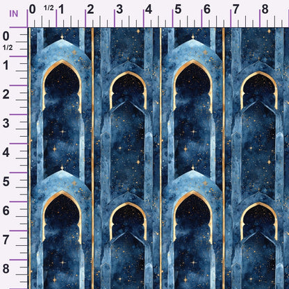 Moonlit Cathedral Pattern 15 Minky Fabric