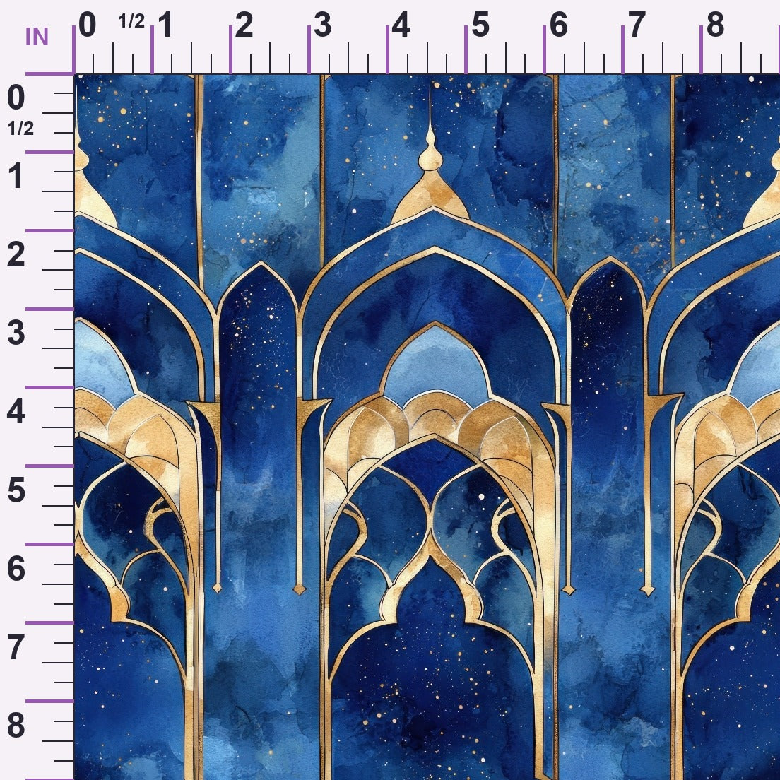 Moonlit Cathedral Pattern 16 Minky Fabric