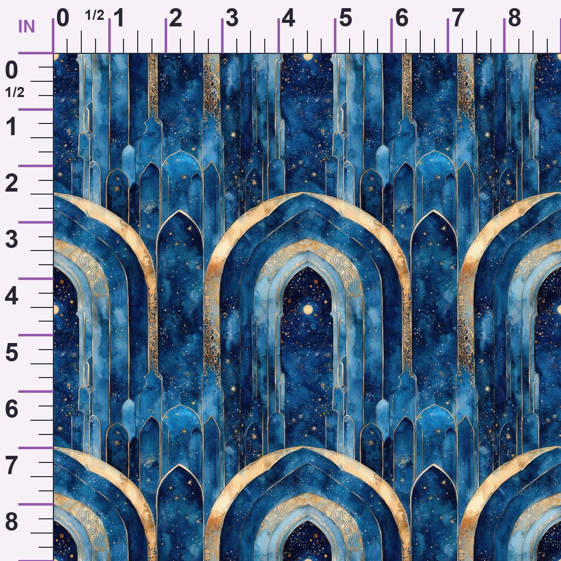 Moonlit Cathedral Pattern 19 Minky Fabric