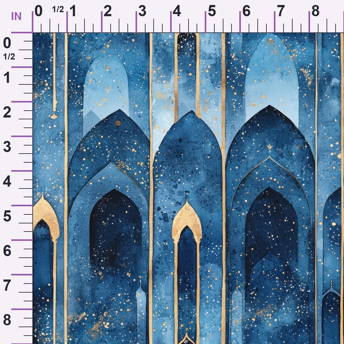 Moonlit Cathedral Pattern 21 Minky Fabric