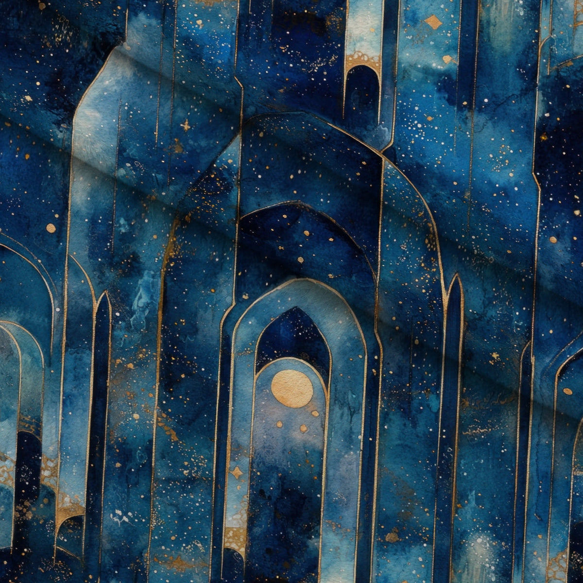 Moonlit Cathedral Pattern 22 Minky Fabric