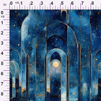 Moonlit Cathedral Pattern 22 Minky Fabric