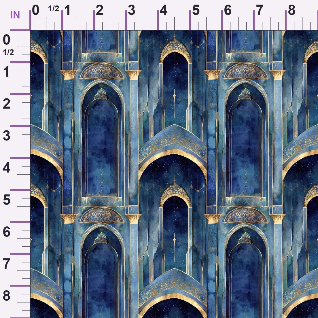 Moonlit Cathedral Pattern 23 Minky Fabric