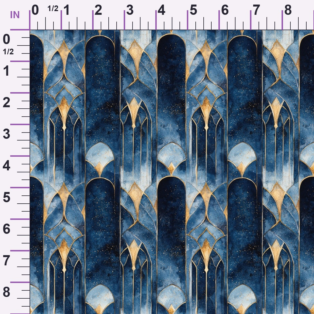 Moonlit Cathedral Pattern 25 Minky Fabric