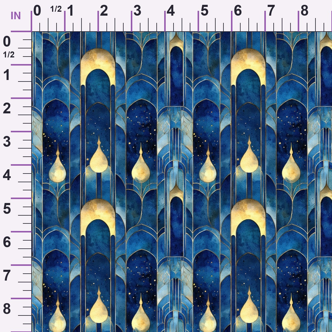 Moonlit Cathedral Pattern 6 Minky Fabric