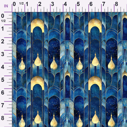 Moonlit Cathedral Pattern 6 Minky Fabric