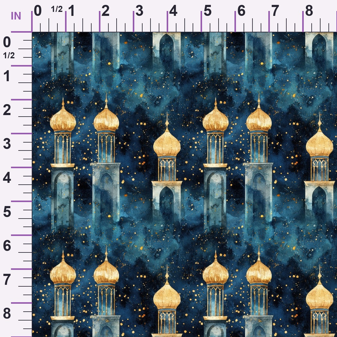 Moonlit Cathedral Pattern 8 Minky Fabric